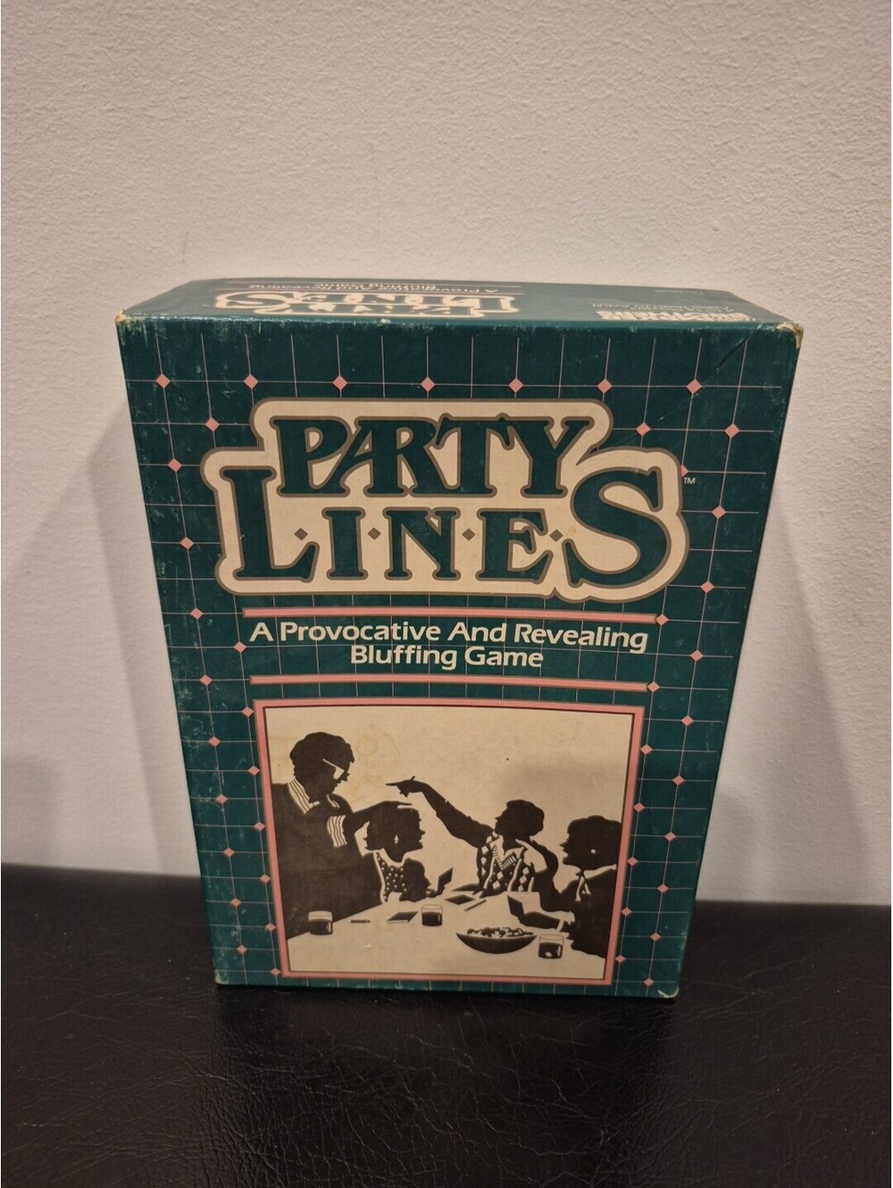 Vintage Party Lines Board Game Parker Brothers Bluffing Bros